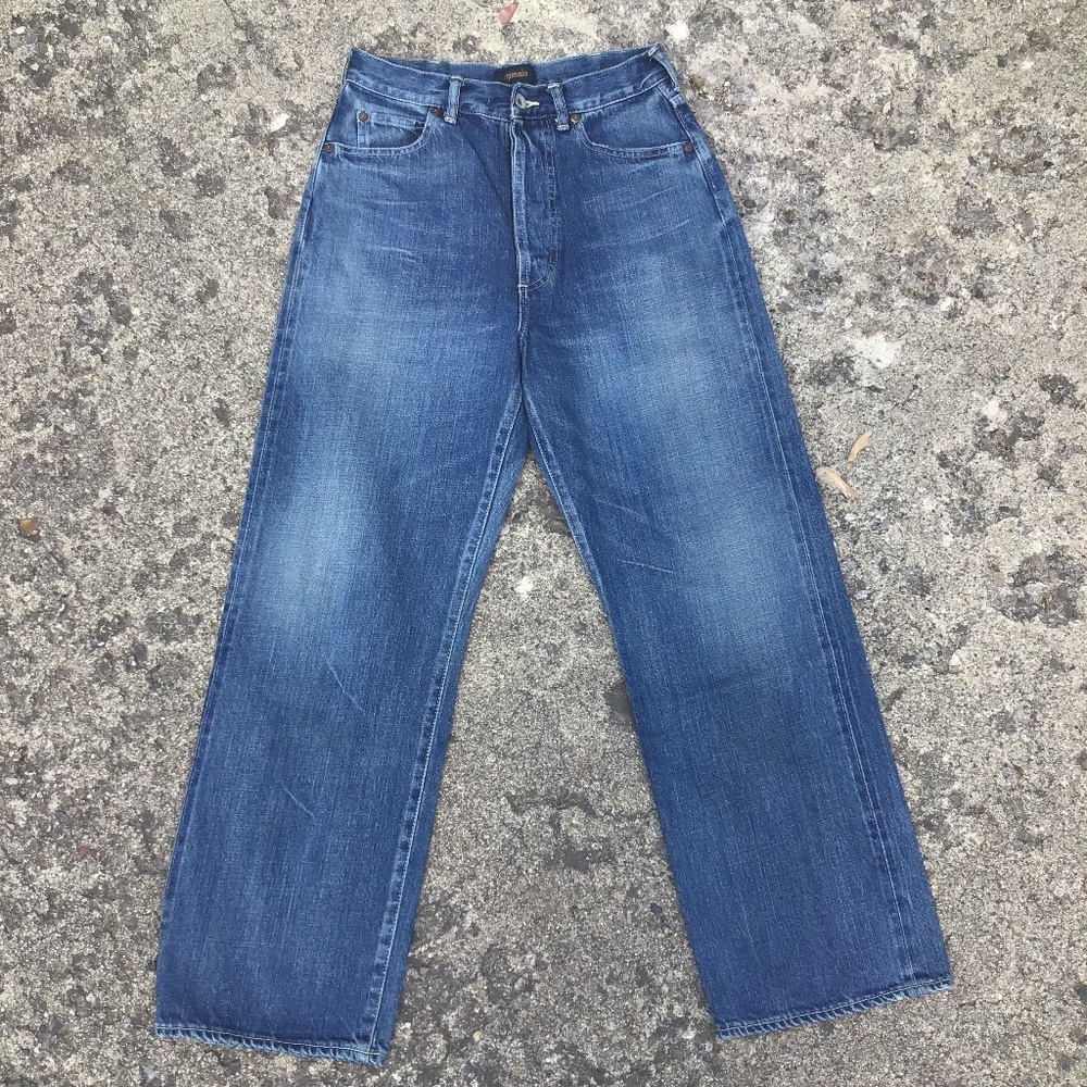 🚀SOLD ON INSTA🚀 Chimala Japanese Selvedge Relaxed Ankle Jeans - SZ 26